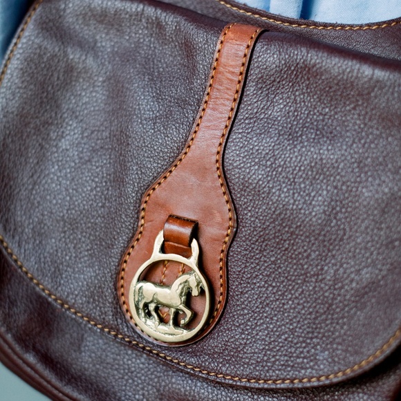 Leather Handmade Saddle Bag - Burgundy  - UNIQUE - Picture 4 of 15